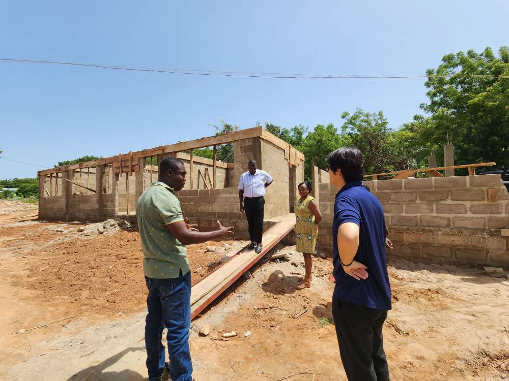 볼타주 Alavanyo Wudidi 보건소(Health Center) 확장 건축 현장