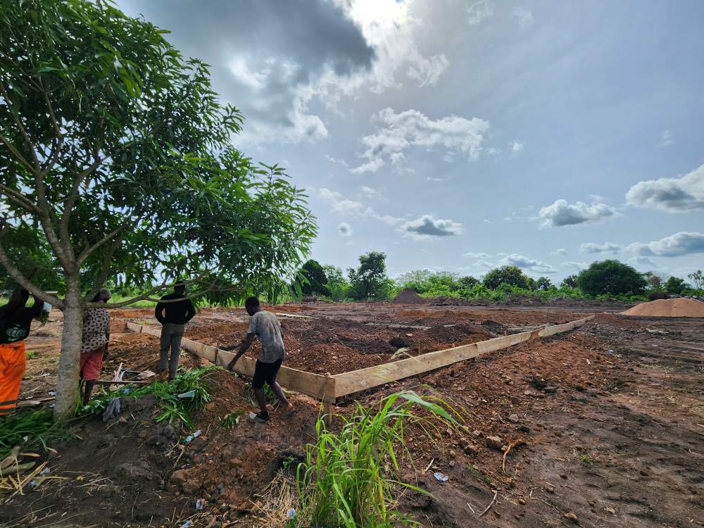 볼타주 Abutiape 보건소(Health Center) 건축 현장